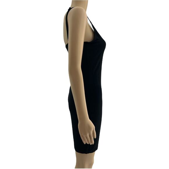 Shein SMALL Black Y2K Butterfly Sheath Bodycon Stretchy Mini Dress - Picture 3 of 5